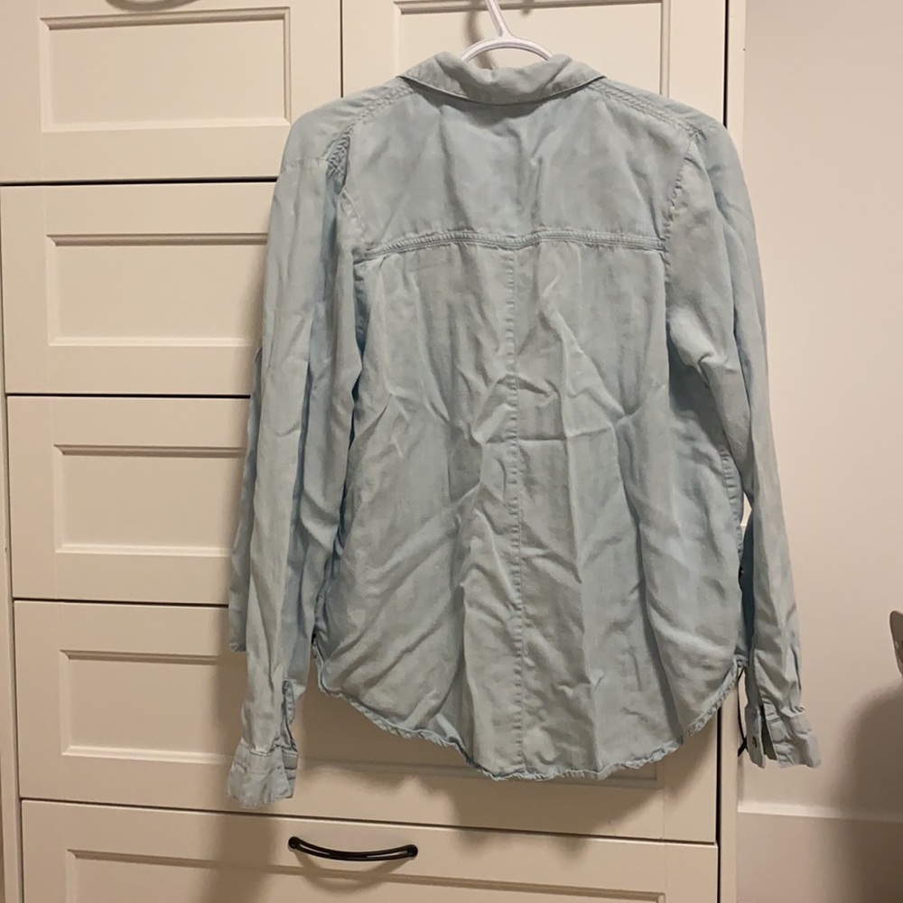 Light Blue/Jean colour Button-Up - Picture 3 of 3